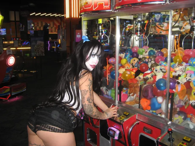 Thumbnail Gothbabygirl_666's Arcade Adventure: 'Would you fuck me in the bathroom of the arcade' in PunkGirls