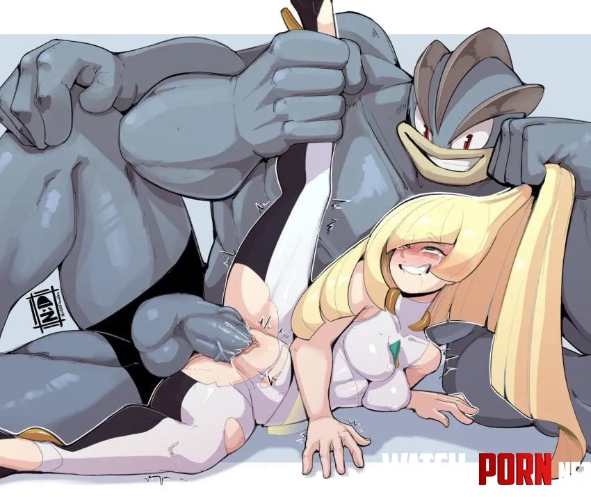 Lusamine getting pounded by Machamp Nudiedoodles by Horse_Bitch