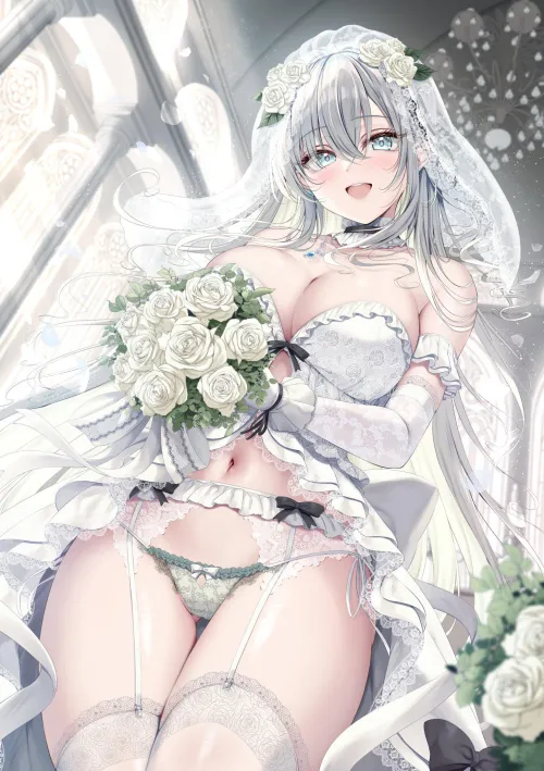 Thumbnail Stunning Lingerie Bride Look | CheetahSperm18 | AnimeMidriff