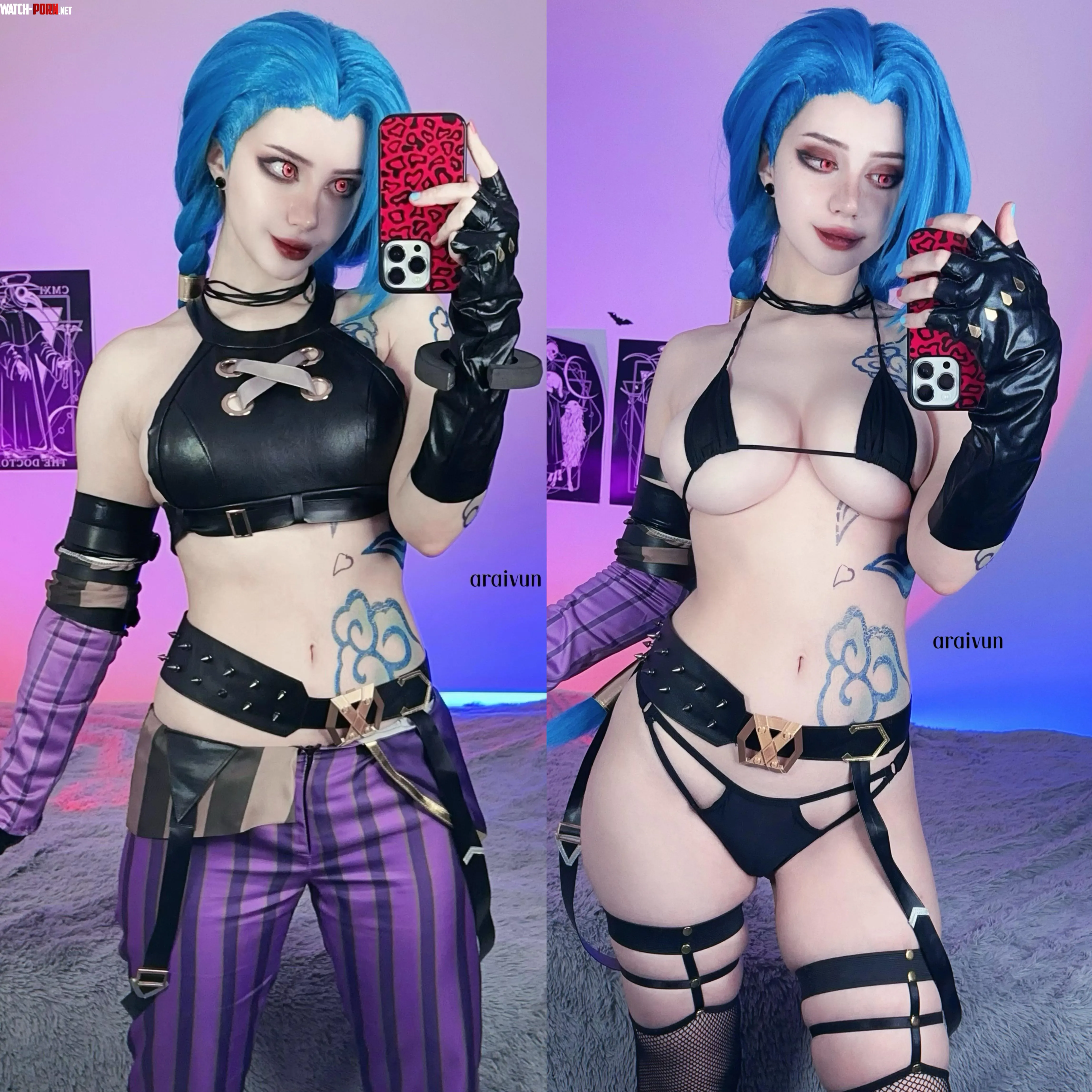 Jinx from Arcane by Araivun by Araivun-