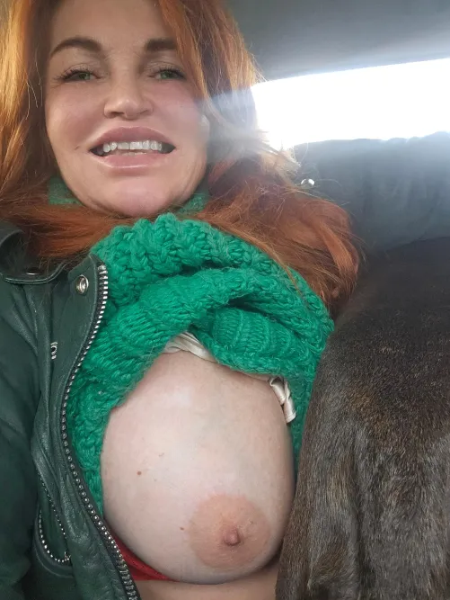 Thumbnail Christinagoldielocks' Nature Journey with Dogs - milf Moment