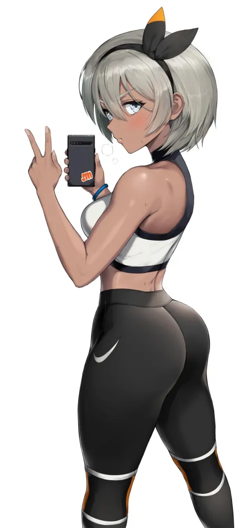 Thumbnail Bea's Gym Selfie Pokmon Greem Bang by PokeGirlChriz in ecchi