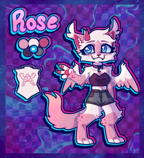 Thumbnail Dive into the World of Furry: Rose Ref lt3 by Author rosefloofykitty