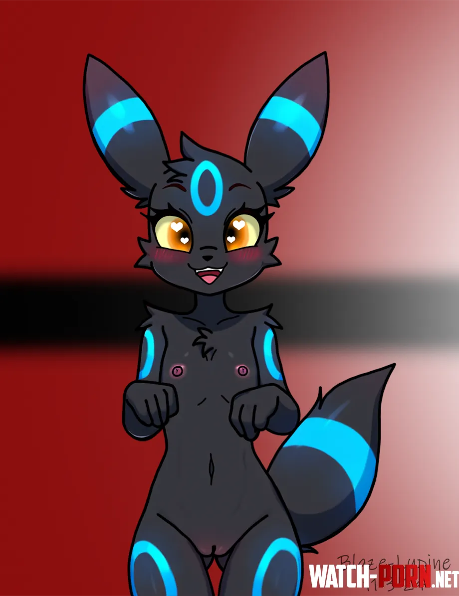 Shiny Umbreon F BlazeLupine by taallfemboii