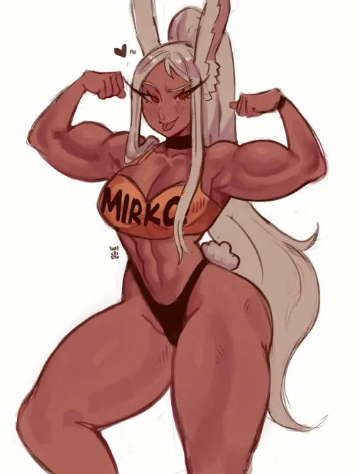 Thumbnail Fitdrawngirls Unite: Delve into 'Mirko' from My Hero Academia by Throwawheylmao