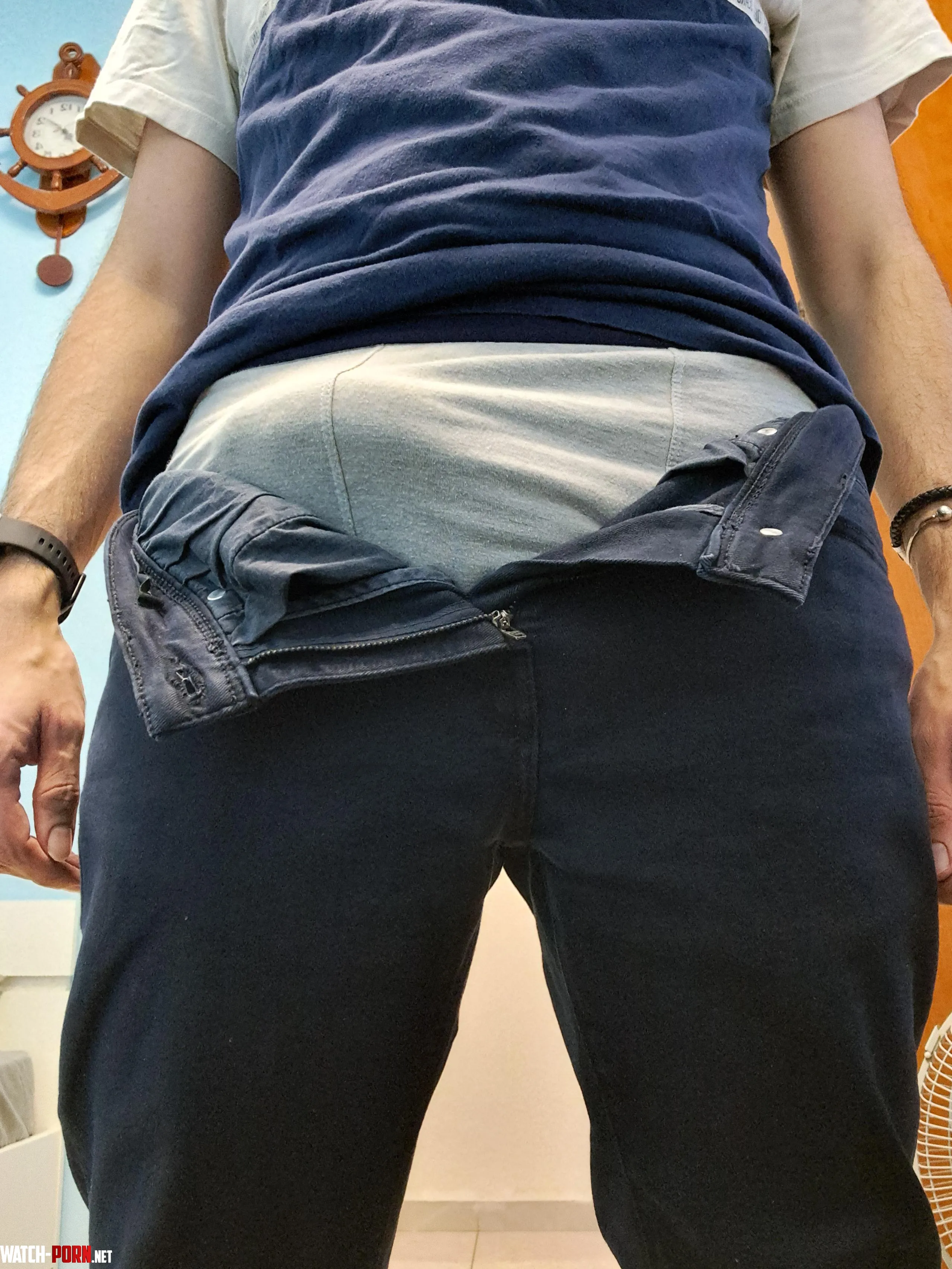 Love pulling my bulge out  by Horror_Mirror_3887