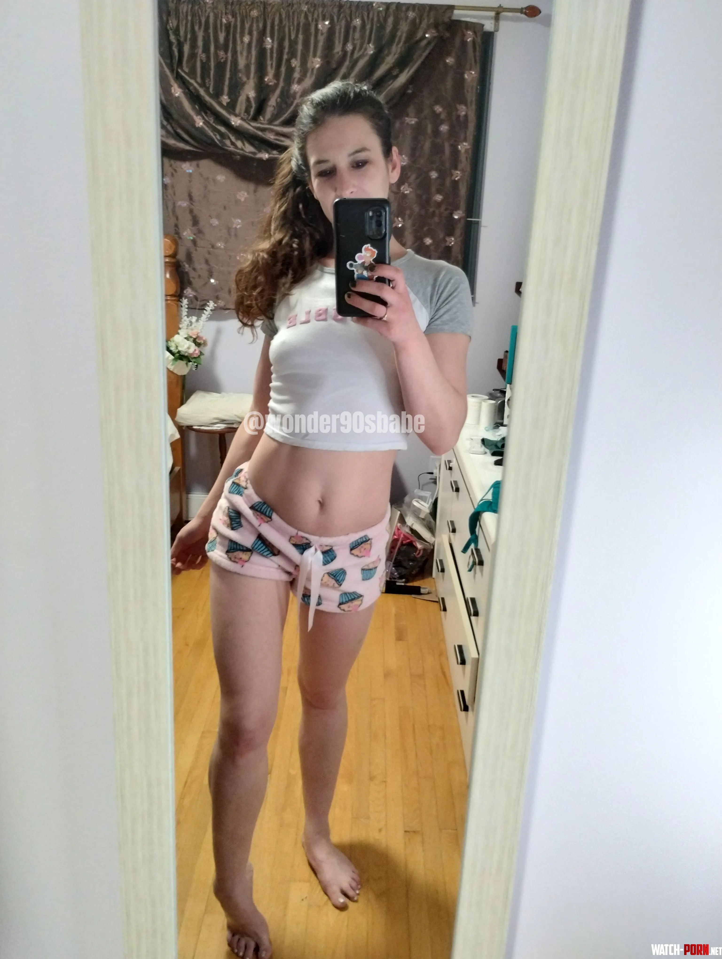 Just a cute selfie in my crop top  by Wonder90sbabe