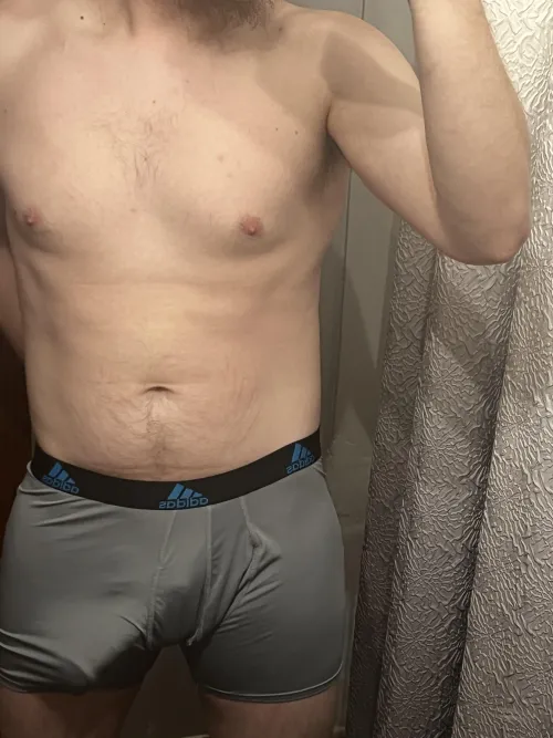 Thumbnail Why Grey Underwear is the Best: Insights from SinfulAdam27 in Bulges Category