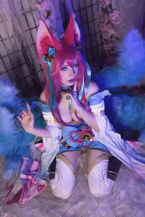 Thumbnail Fiscendcips - Immerse in 'Spirit Blossom Ahri Shirokitsune' | Rule34LoL