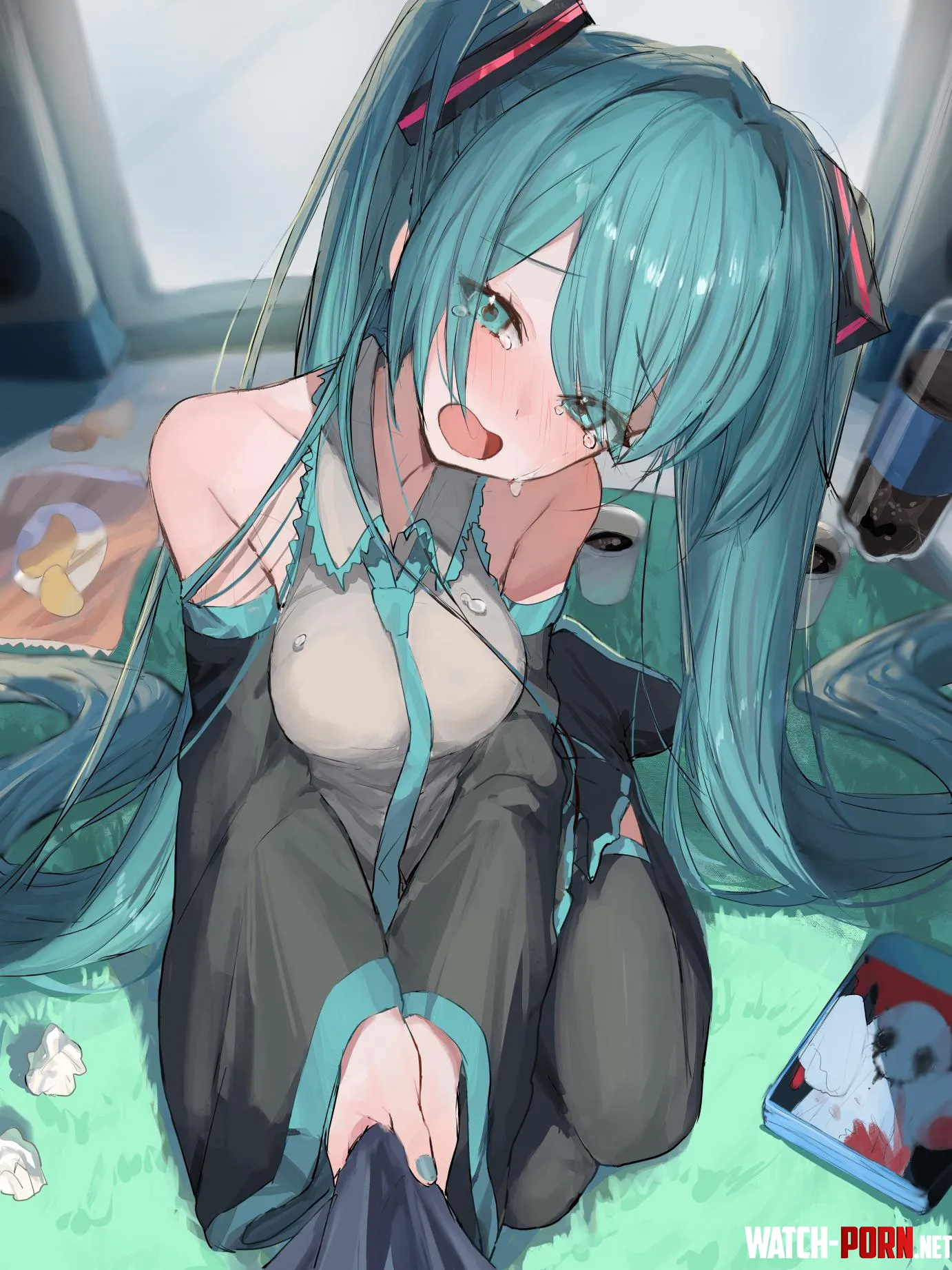 Horny Miku Vocaloid by Silent_Steak_9540