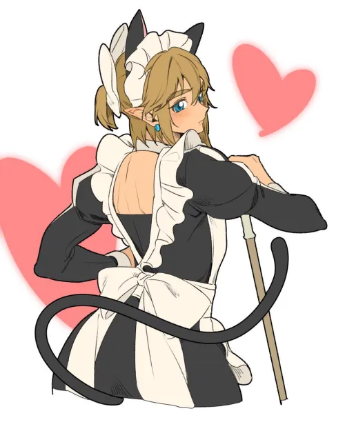 Thumbnail Discover the Charm of Link Dressed as a Maid | Nethena1 | CuteTraps