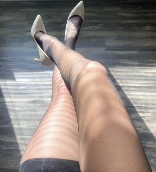 Thumbnail Sensually Slide Off Pantyhose with TasteMeK's Teaser