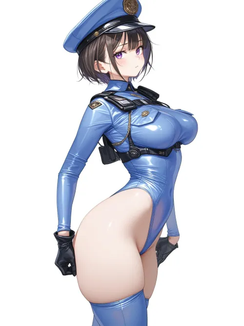 Thumbnail Behind the Scenes: 'Police Bodysuit' by CheetahSperm18