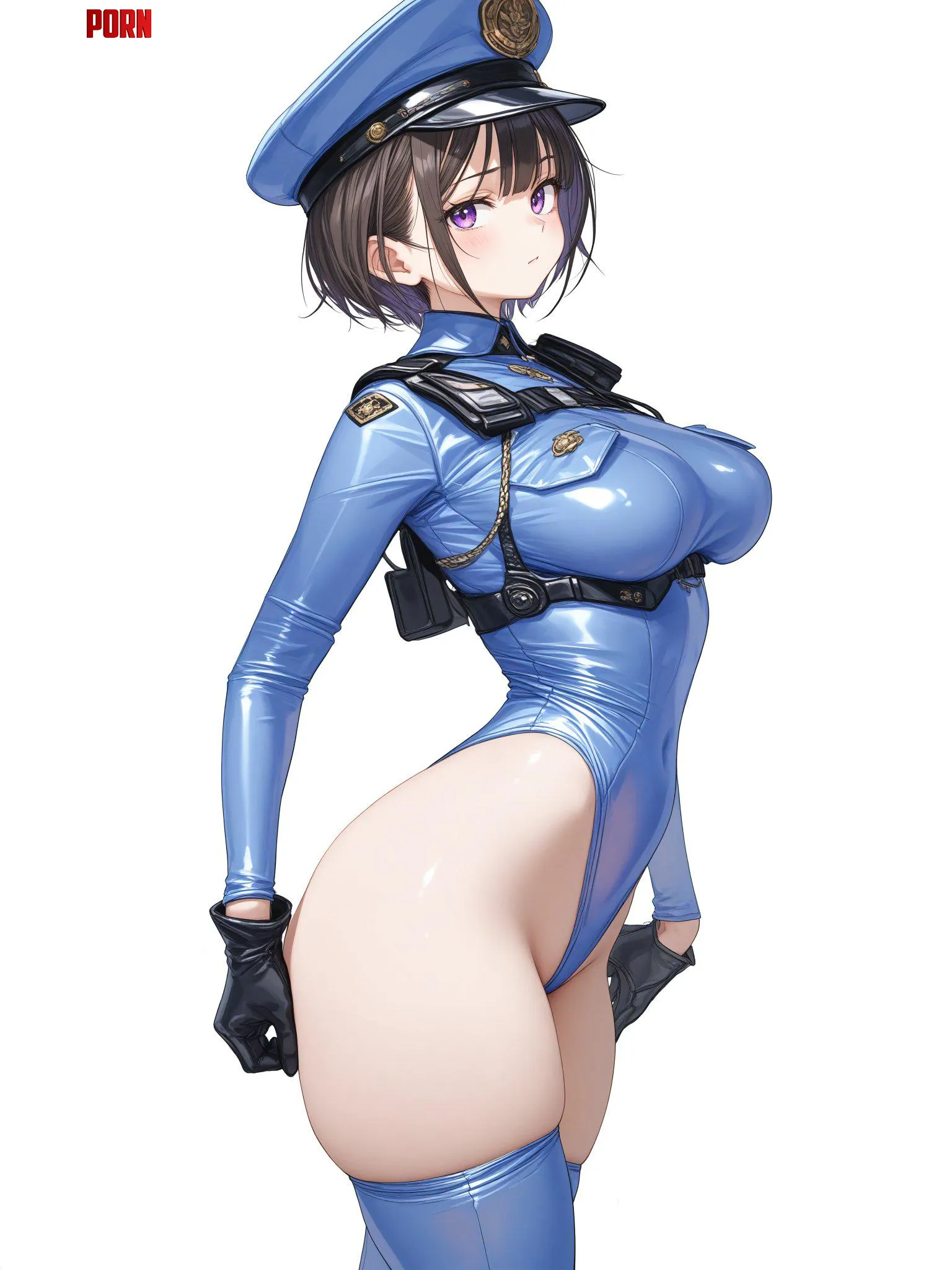 Police Bodysuit  by CheetahSperm18