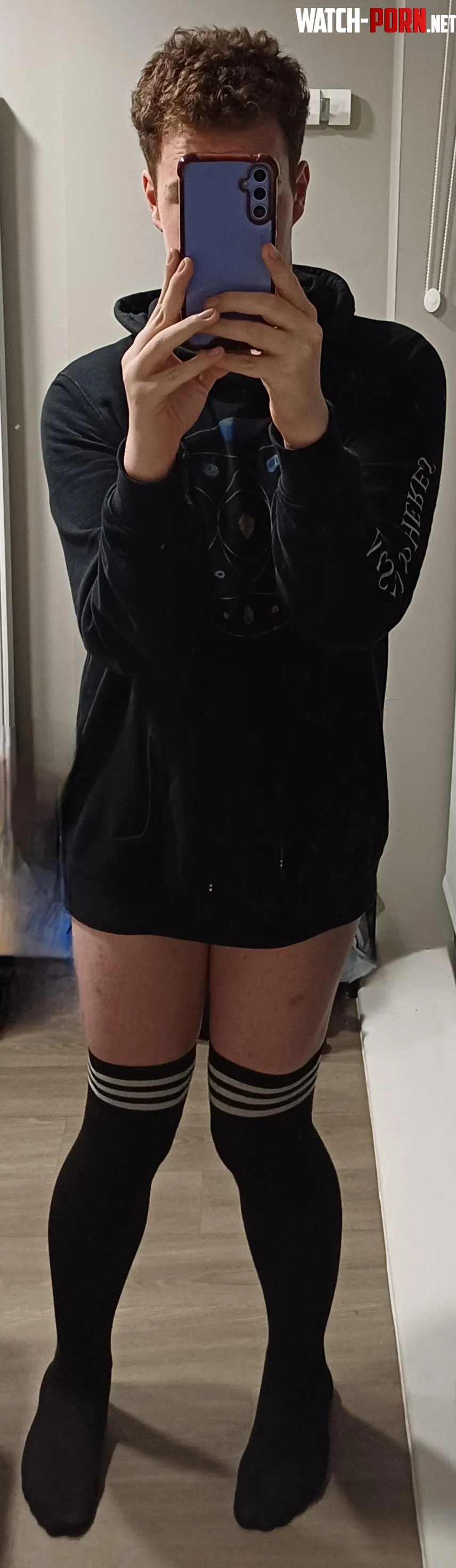 Have a free day today Should I go to university like this tomorrow I do have shorts on just they are pulled right up and hidden by the hoodie by FemFrongus