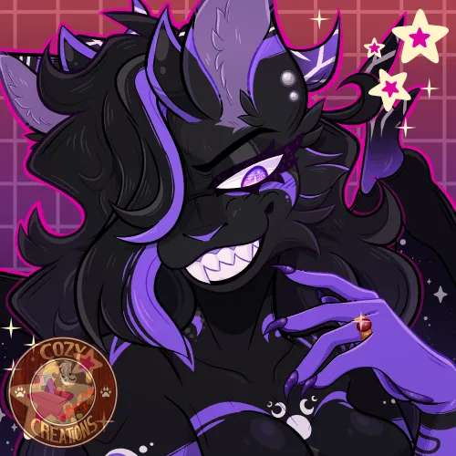 Thumbnail Furry Original Character: Midnight Queen Art Trade | s0dagum | Furry