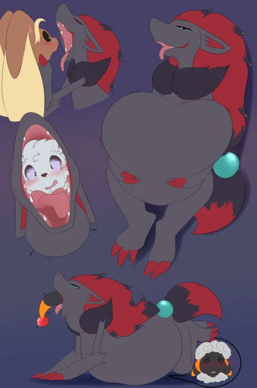 Thumbnail Zoroark's Self-Stuffing Adventure - Unveiling diorexity's Creation | Vore