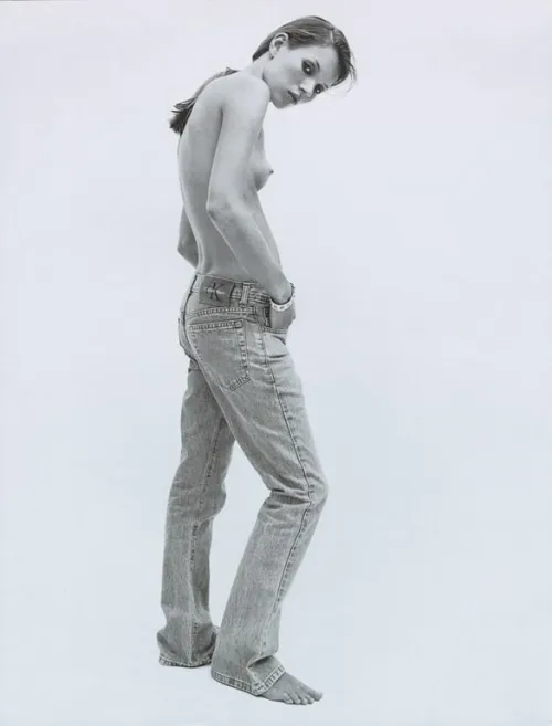 Thumbnail Kate Moss Modeling in CK Jeans Revealed by 1Cubbiesfan | NudeCelebsOnly