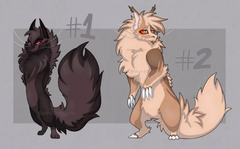 Thumbnail Original Species Adoption: Open for Inquiries | KittenAna_ShowArts | Furry