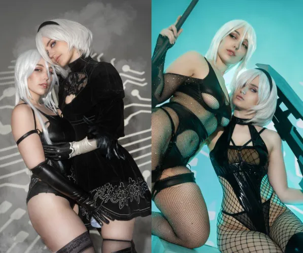 Thumbnail 2B & A2 Embodied by Soalianna & AraKamelia in NSFWCostumes