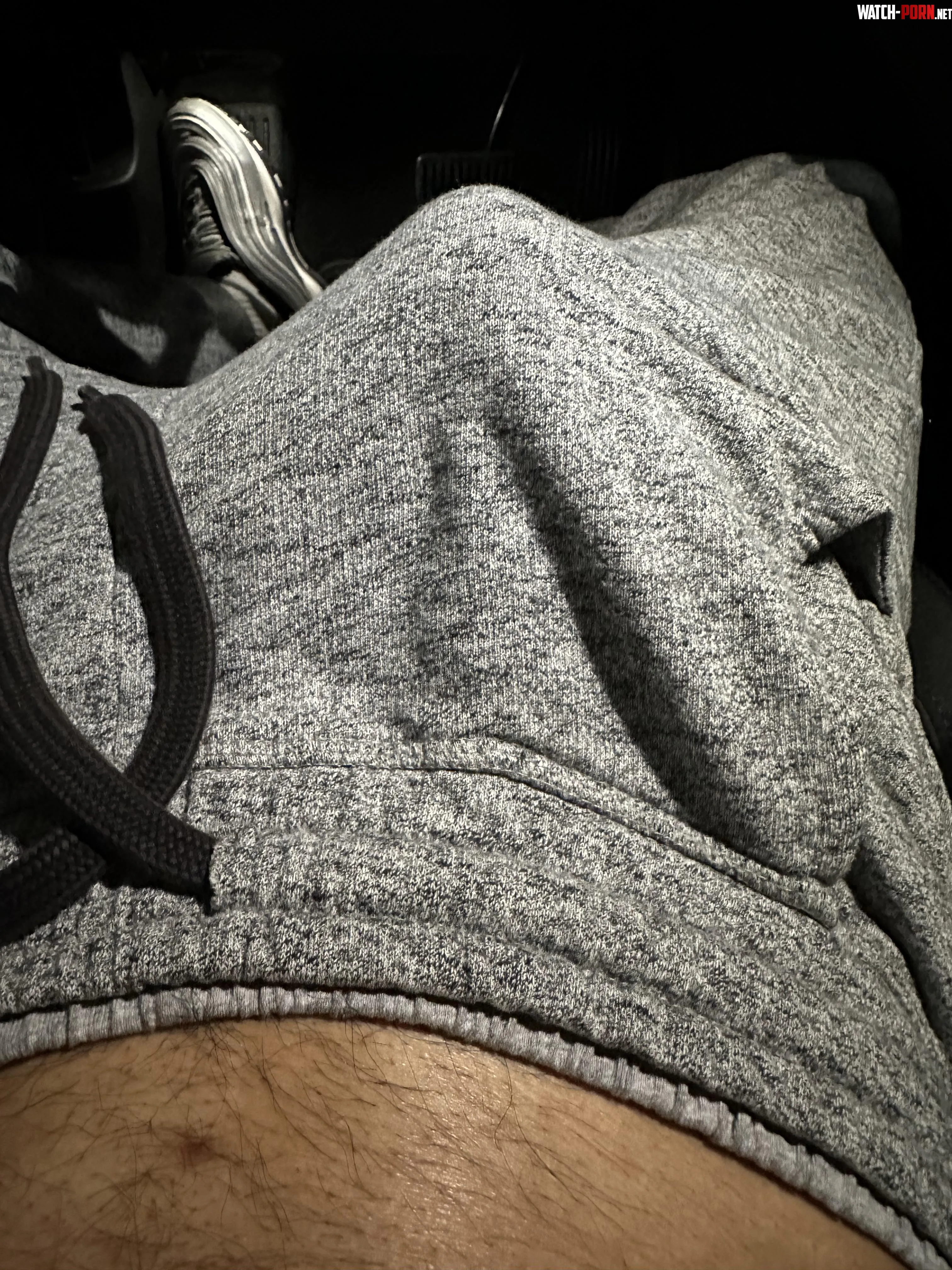 M25 I got so horny while driving and it started bulging out of my sweats I parked and started to stroke it  by dbk900