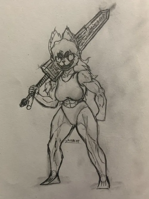 Thumbnail Redesigned Furry Champion: Meet Wolftil Warrior Sheila by Mister_cheems