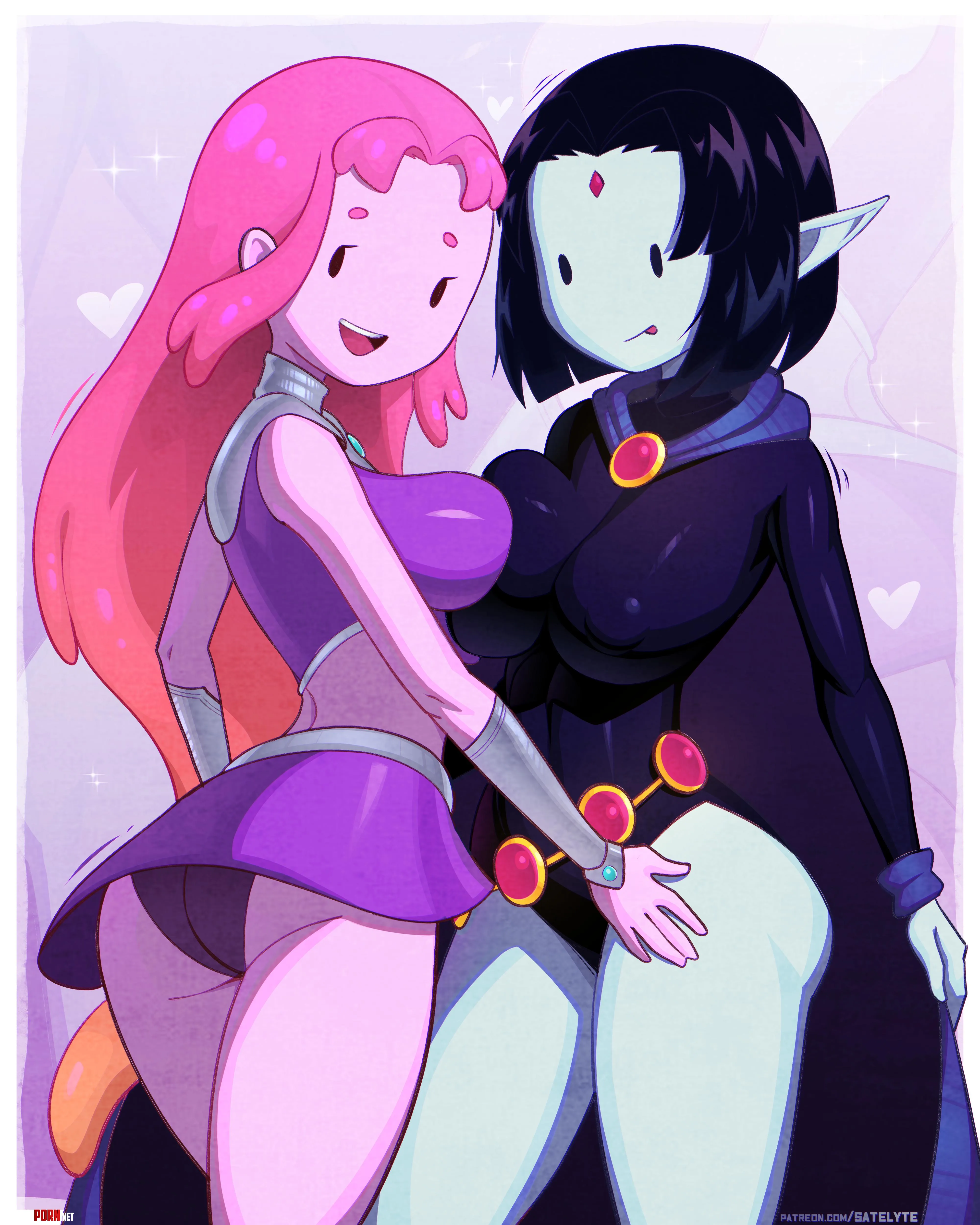 Bubbline x TeenTitans SatelyteArtAdventure Time by Satelyte_art