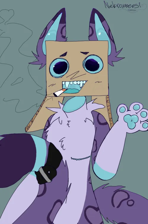 Thumbnail ChityKitty's Furry Realm: Dive into 'Smoking box' | furry