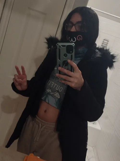 Thumbnail Femboy in the Cold: Embracing Winter Fashion