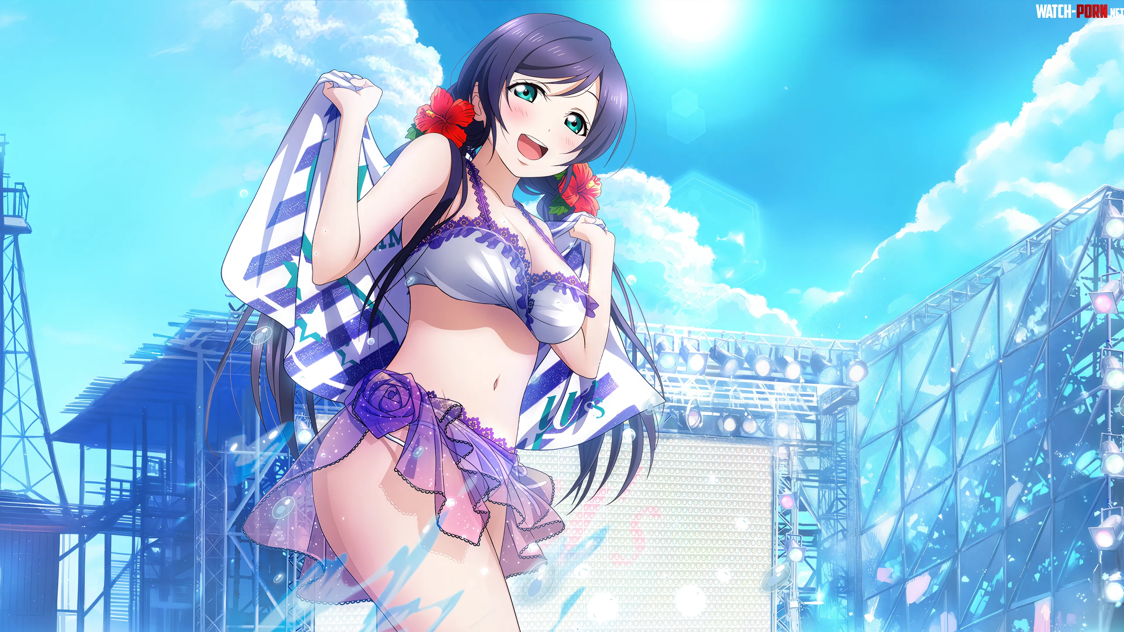 Nozomi  Swimsuit on Stage Love Live by acoolrocket