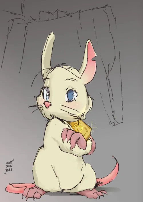 Thumbnail One Rat, One Coin: Furry Art by userdraw7511