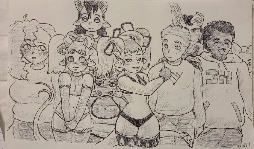 Thumbnail Devil Girls Comic Cast Peek: MonsterGirl by cyberspunjj