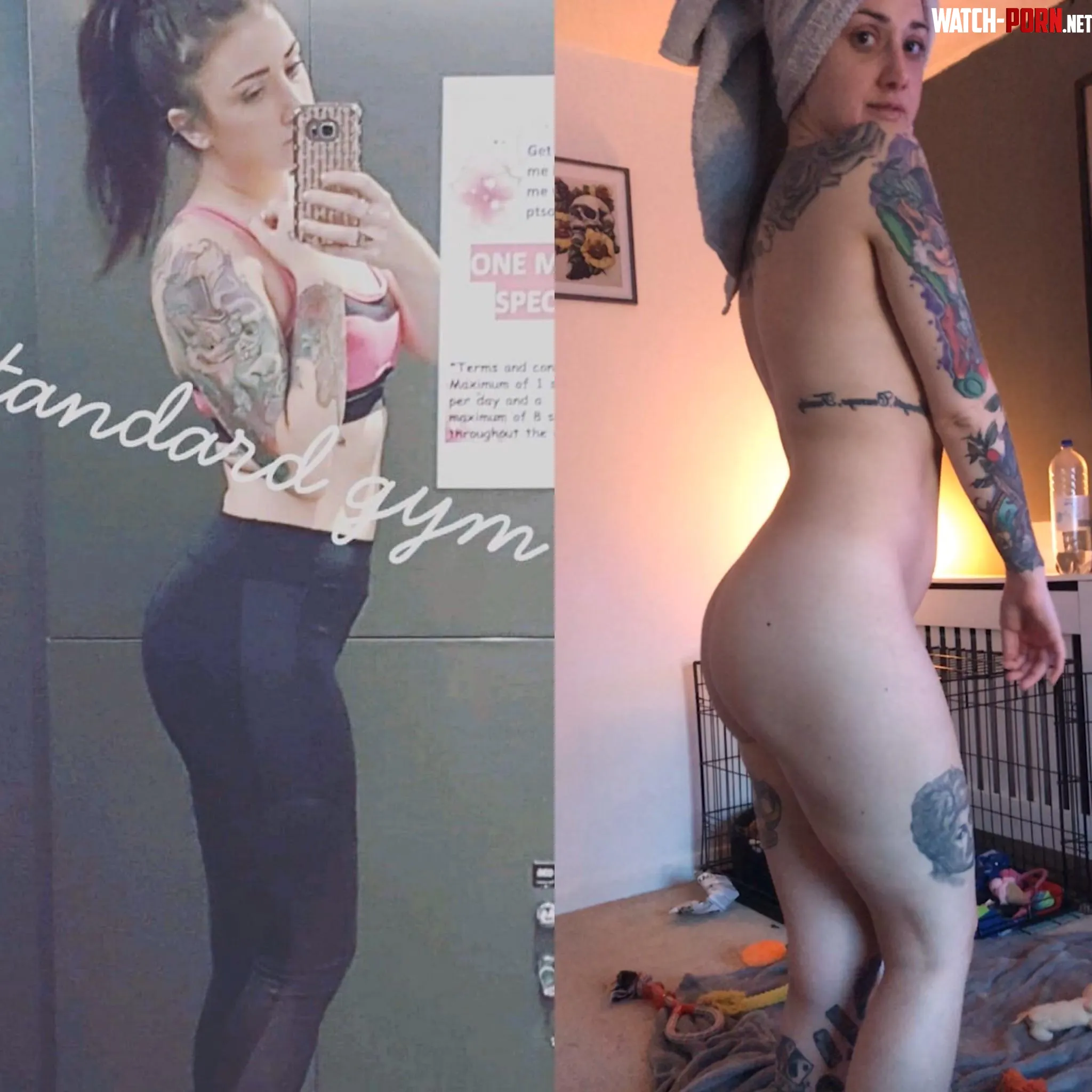 Wifes clothed vs nude side shot What do you think by BigandFake