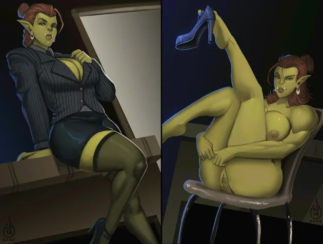 Thumbnail Explore 'Orc Office Lady PrettyandLethal' by Lusty_Commissar in MonsterGirl