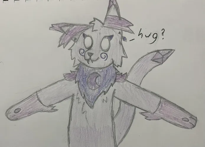 Thumbnail Hug Warning: Zero Gravity Art by CosmicWolf1031 in the Furry Category