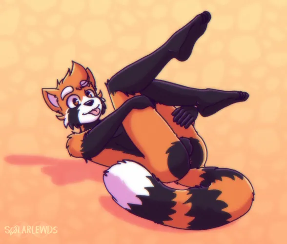 Thumbnail Admire the Playful Panda Butt Artwork by Solarlewds