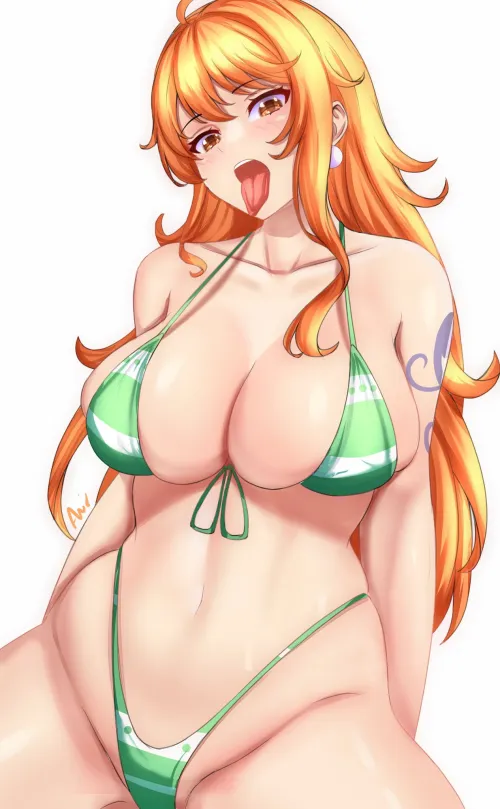 Thumbnail Nami Being a Tease - One Piece by Terran117