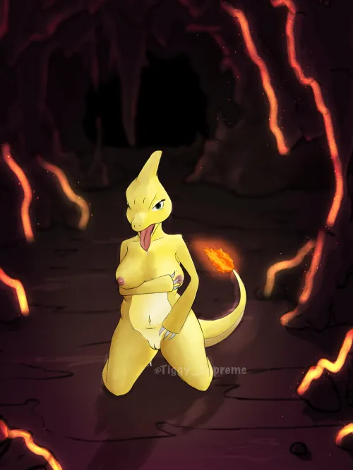 Thumbnail Discover Charmeleon Art by The_Art_Couple in PokePorn