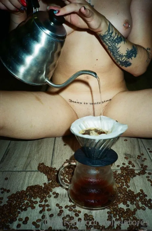 Thumbnail Morning Interaction: Your Coffee's Almost Good to Go by yourbabygirl9 | Gothsluts Category