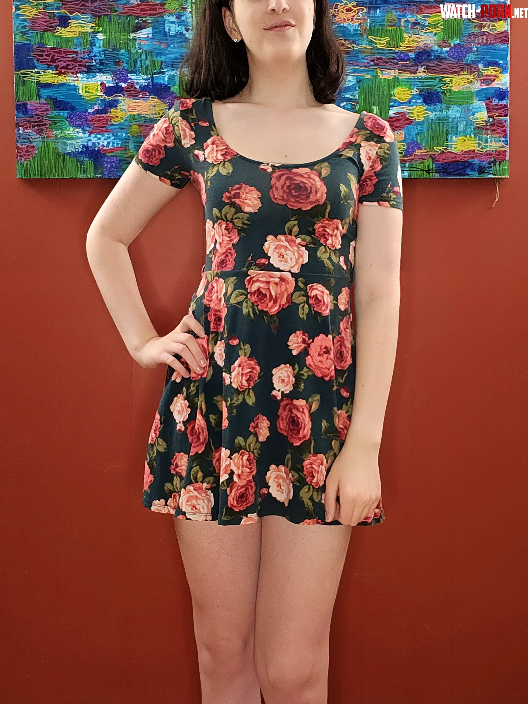 This floral dress is giving me major spring vibes even if the weather isnt  by Jenny-Angels