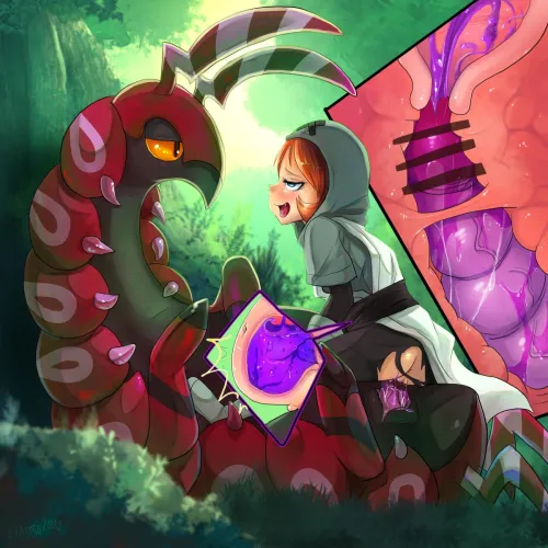 Thumbnail A Unique Ride: Plasma Grunt on Scolipede by PokeGirlChriz