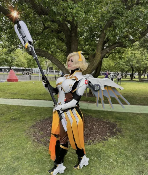 Thumbnail Mercy Overwatch: graciewaifux's Transformation Delight | cosplaygirls