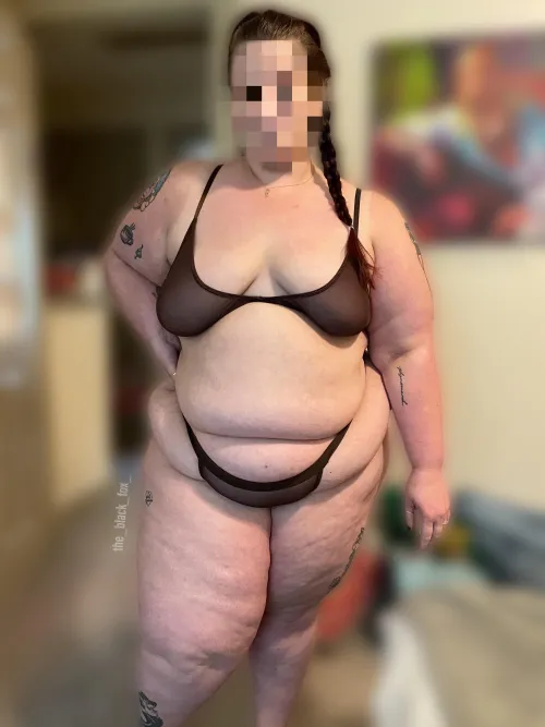 Thumbnail Exploring amazing curves in lingerie with the_black_fox_ | ssbbw