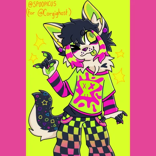 Thumbnail Instagram Raffle Winner Art by Spoopicus | Furry Category