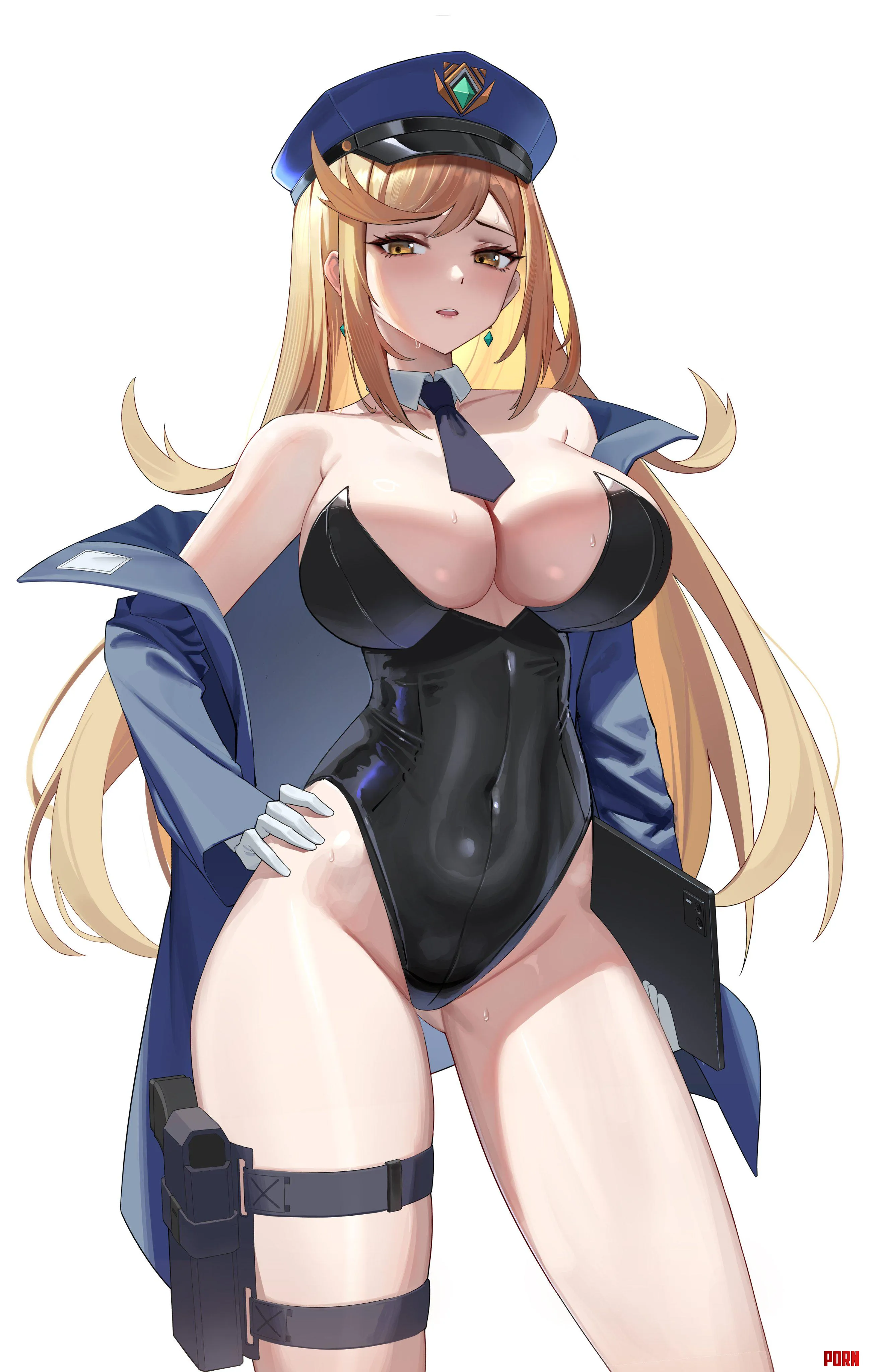 Bunny Cop Mythra Xenoblade II by CheetahSperm18