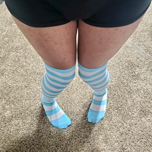 Thumbnail Striped Socks: A Trendy Fashion Choice for the Modern Femboy