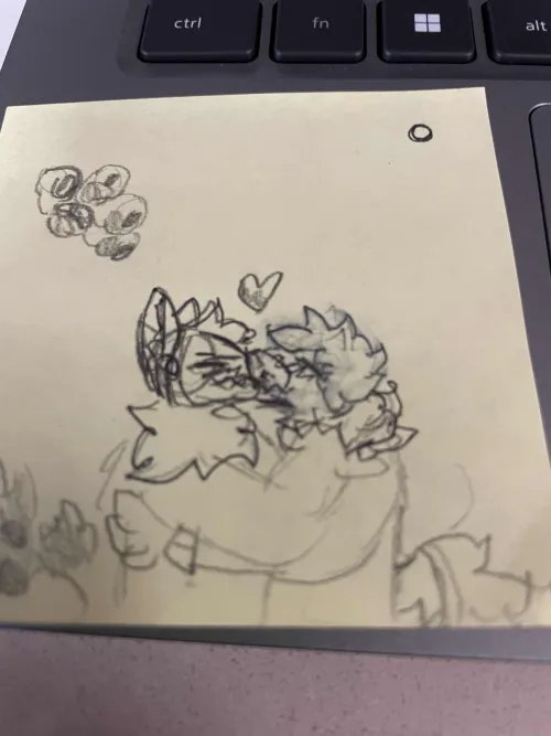 Thumbnail Art Showcase: 'Look What My BF Drew' in Furry Category