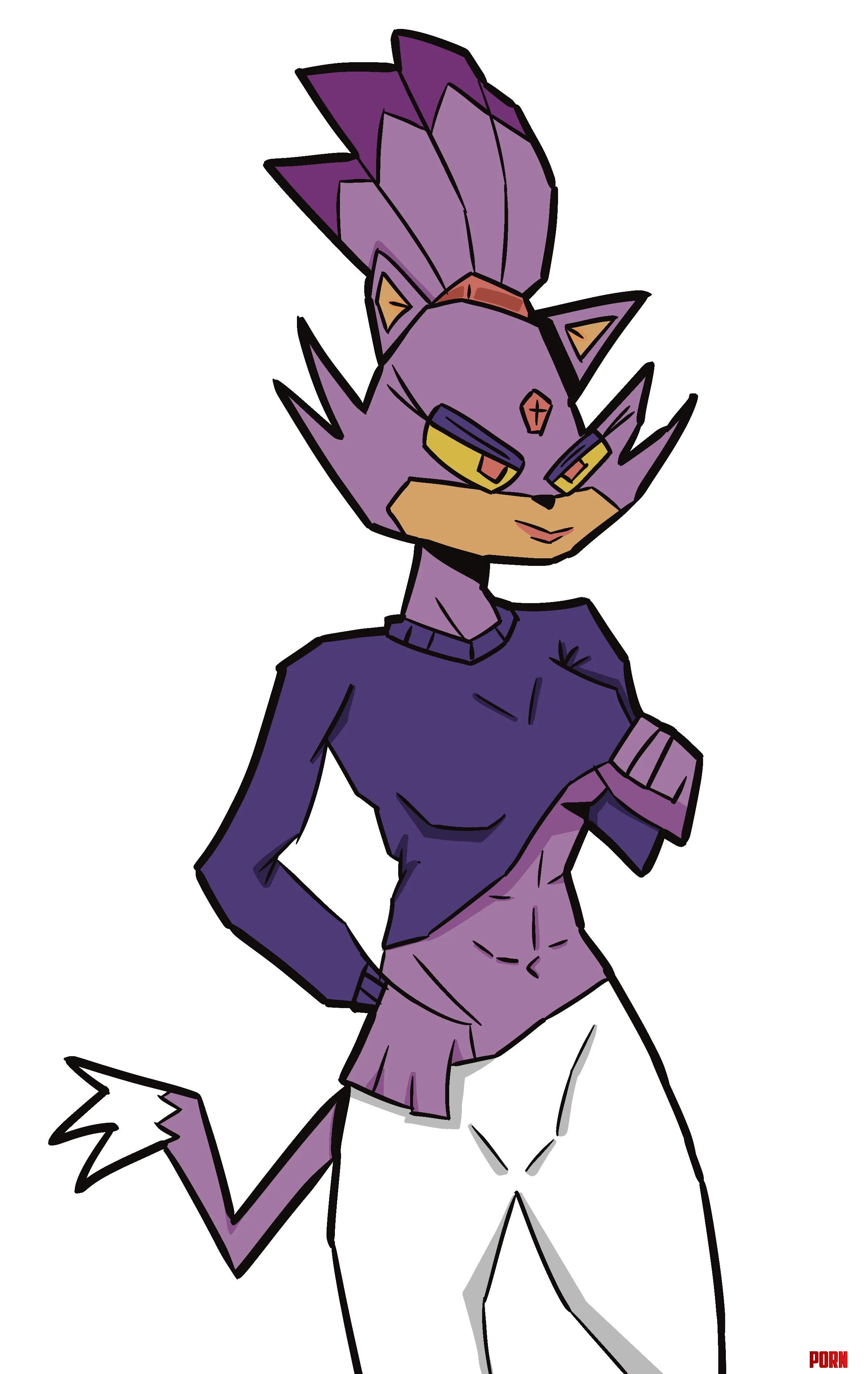 Blaze the cat with a sixpack by Jumpmananatic