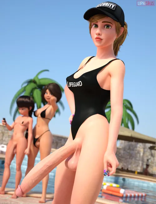 Thumbnail Tonoraa Presents: The Lifeguard We All Need - Liphisbus in Futanari