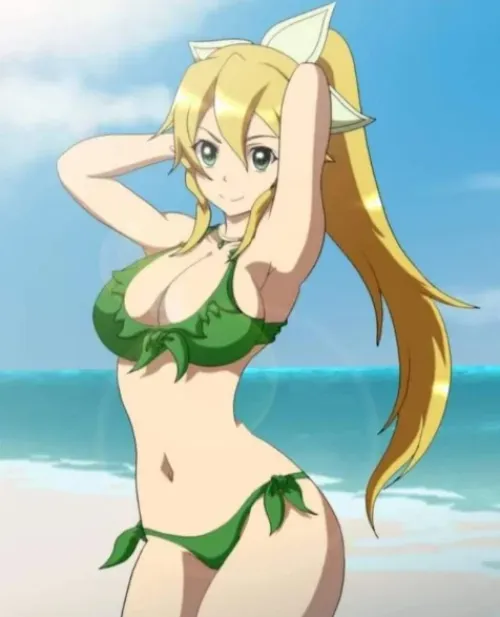 Thumbnail Bustybabexox Presents Bikini Leafa: A Sizzling SAO Hentai